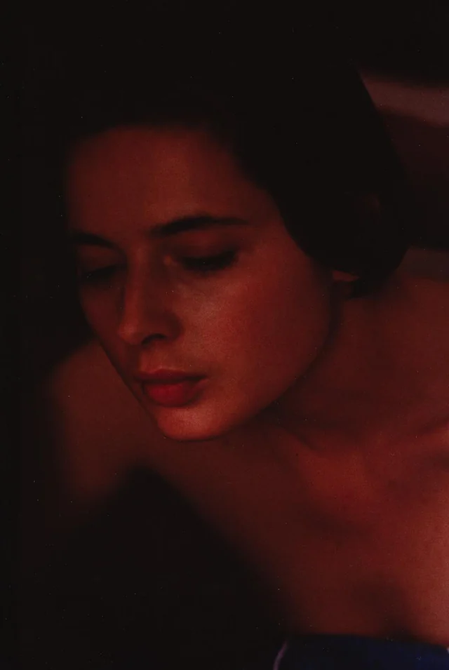 Eve Arnold, Isabella Rossellini during the filming of White Nights, Finland, 1984